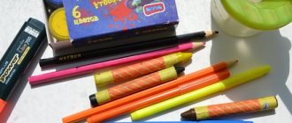 Краски, карандаши и фломастеры для творчества малыша